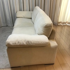 大塚家具　　3人掛けソファー　未使用交換カバー付き 