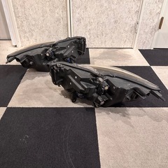 AFS付き　純正 ヘッドライト 左右セット V37 スカイライン 前期 ハイブリッド 日産