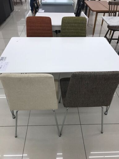 ★ジモティ割あり★ NITORI ダイニングテーブルセット ホワイト H70×D75×W120 クリーニング済み HJ4109
