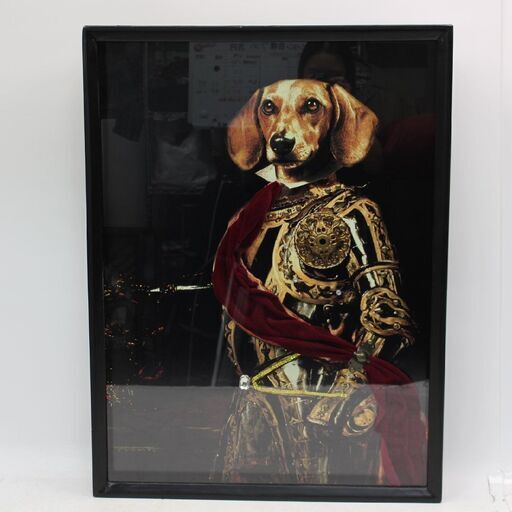 141)【希少/美品】KARE アート 犬 Sir Dog 80×60cm 63941 装飾 インテリア
