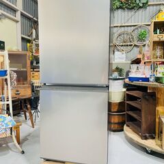 ★AQUA★ アクア ２D冷蔵庫 AQR-14N 2022年 135L メタリックシルバー 耐熱天板 省エネ １人暮らし コンパクト