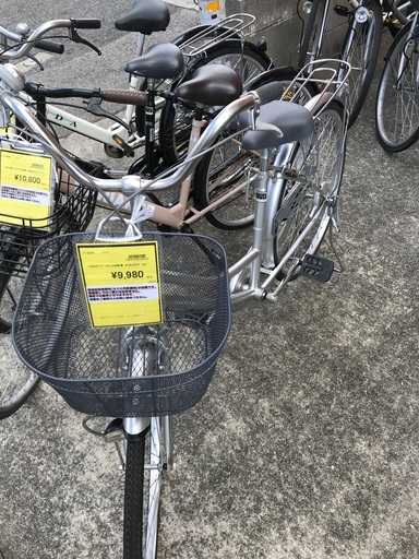 LARGHETTO 26インチ自転車 シルバー