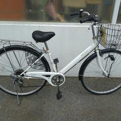 ★ジモティー割引有★ 軽快自転車 27インチ SUA33558 白 中古品