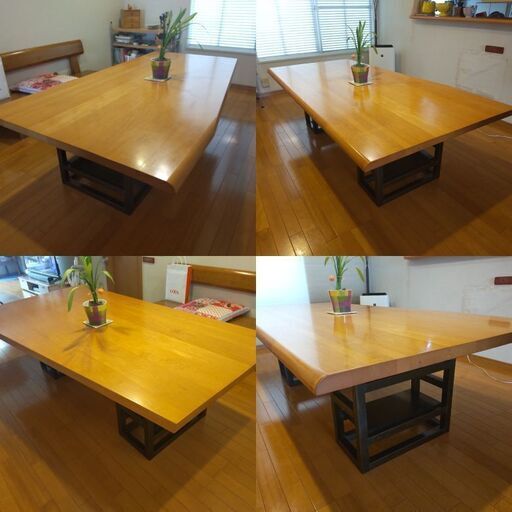 【天板のみ！】静岡家具製作 ダイニング ローテーブル メープル素材 天然木