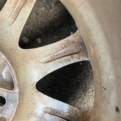 プリウス等のホイール4本(タイヤ付ですがタイヤ使用不可)