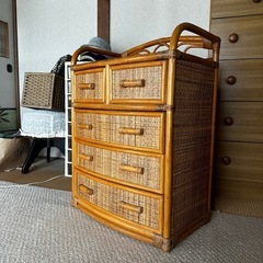 7段チェスト 整理タンス おやこ鹿の家具 85×121cm 西宮の沢