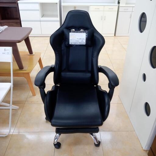 ★ジモティ割あり★  オフィスチェア 黒 H69×D65×W113 クリーニング済み OJ5339