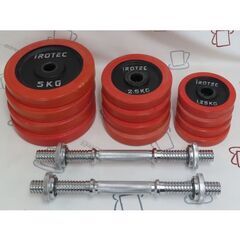 ダンベル40kg セット(アイアン) 片手20kg×2個セット IROTEC