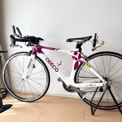 女性用ロードバイク　身長150〜160cm用　空気入れ付き