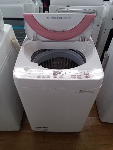 ★ジモティ割あり★ SAHARP 洗濯機 6.0kg 16年製 動作確認／クリーニング済み TK2831
