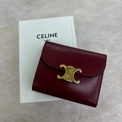 CELINE トリオンフ スモールフラップウォレット 財布