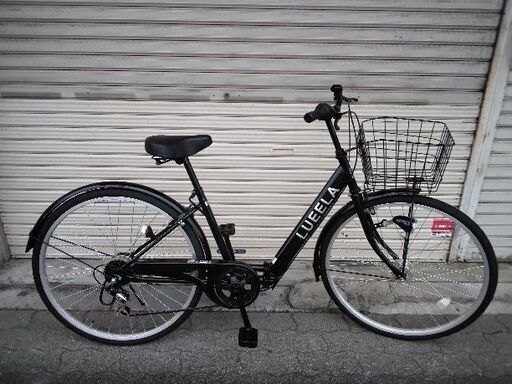 美品☆[T21Technology]LUEELA(ルエラ)26吋 折り畳み自転車 外装6段/LEDオート/ジェットブラック