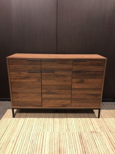 【展示品・未使用品】チェスト キャビネット 収納棚 サイドボード リビングボード 幅118cm 参考価格29990円自社配送時代引き可※現金、クレジット、スマホ決済対応※