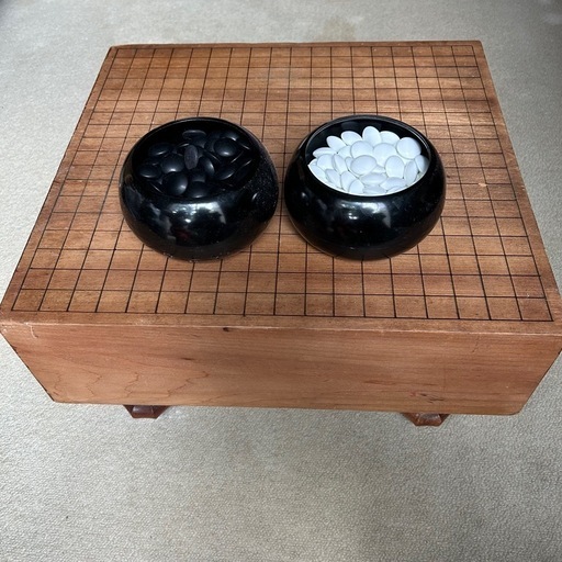 囲碁　碁盤と碁石のセット