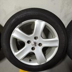 プジョー205/55R16ブリジストンREGNO GR7タイヤホイール4本セット