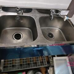 御値下げ ＃003 ステンレスシリーズ最後の1点【azuma】ステンレス製 業務用2層式シンク 流し台 厨房機器 飲食店 厨房 店舗用 ￥22,000→本日7,000円お値引しました!