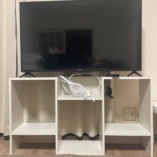 テレビ　43型　テレビ台　セット　分波器あり　リモコンあり