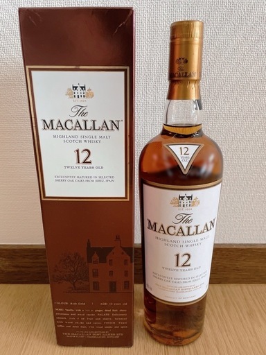 マッカラン12年　シェリーオークカスク　旧ボトル　箱付き
