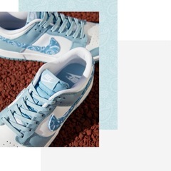 ペイズリーダンク水色 NIKE スニーカー