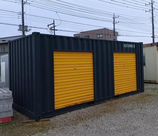 【20ft 2部屋シャッター コンテナ】(コンテナNo.L-3) 7tユニック車で配送可能 (株)トラストカーゴ 匝瑳コンテナ販売所
