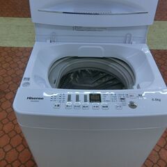 ID 481015　洗濯機5.5K　ハイセンス　２０２１年　HW-E5503
