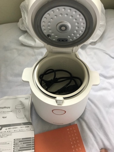 sumuu スムウ 炊飯器 小型 炊飯ジャー マルチライスクッカー Richef 一人暮らし 2.5合 少量炊き 電気炊飯器 おしゃれ MEK-88 マクロス