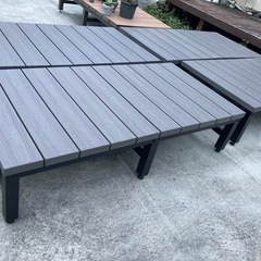 激安！引き取り限定 綺麗 アルミ デッキ 900✖️1 800 2台　ウ　ッドデッキ