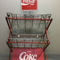 A1706　激レア　非売品　コカ・コーラ　ジャンブリングラック　什器　陳列　棚　台車　ワゴン　アンティーク　レトロ　現状品