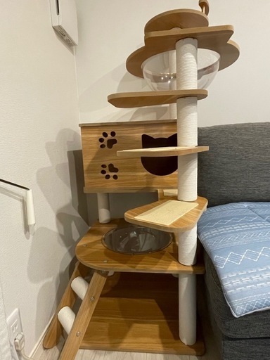 木製キャットタワー