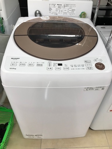 洗濯機（SHARP）、10kg、2020年