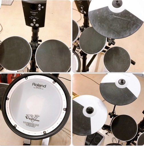 【売約済】Roland ローランド 電子ドラム TD-1KV  ドラムモニター PM-03 ヘッドフォン イス付き 売約済】Roland ローランド 電子ドラム TD-1KV ドラムモニター PM-03