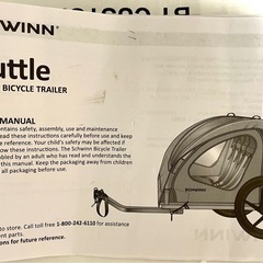 Schwinn Shuttle 折りたたみ式バイクトレーラー 2人乗り