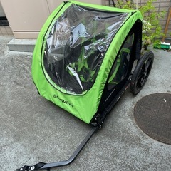 Schwinn Shuttle 折りたたみ式バイクトレーラー 2人乗り