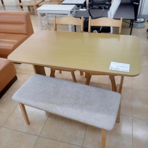 ★ジモティ割あり★  4人用ダイニングセット ブラウン H69.5×D70×W120 クリーニング済み OJ5512
