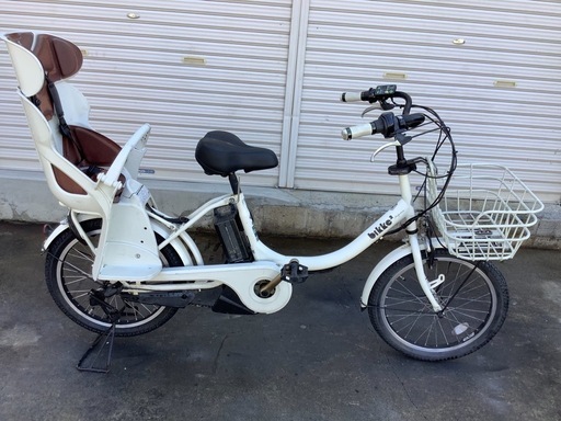 456  ブリヂストン新機種電動アシスト自転車ビッケⅡ20インチホワイトアルミボディー