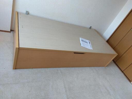 【和泉市】配送可！！美品 跳ね上げ収納ベッド 横開き シングルベッド
