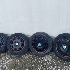 14インチTkei ディッシュ 黒赤4本セット