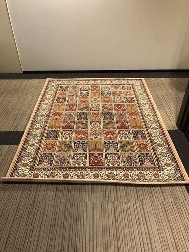【展示品・未使用品】トルコラグ デザインラグ カーペット ベージュ系 参考価格21,990円 自社配送時代引き可※現金、クレジット、スマホ決済対応※