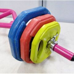 ironcompany　T-Gripバーベル＆ラバーダンベルセット＆IVANKOクリップ2個セット プレート(10㎏×2個、5㎏×2個、2.5㎏×2個)　トレーニング