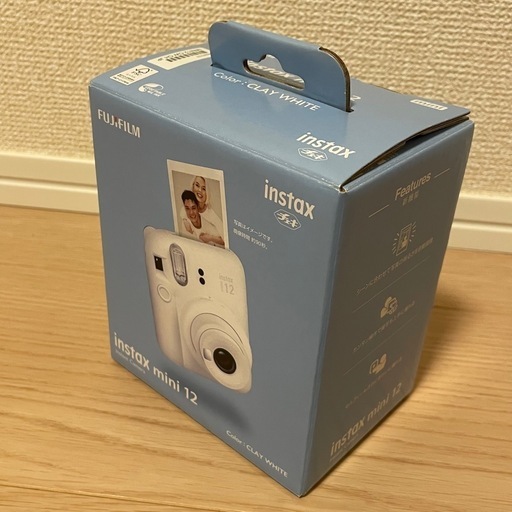 未使用？極美品✴︎フィルムあり　“チェキ” INSTAX mini 12 クレイホワイト