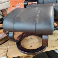 【愛品倶楽部柏店】himolla (ヒモラ) 本革オットマン付ゼロストレスチェア 7452