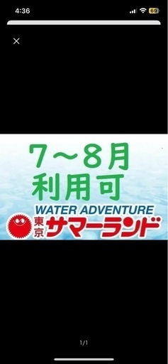 サマーランド　１デイパス