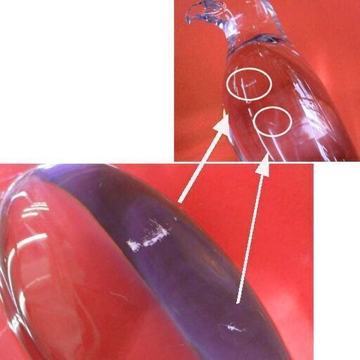 Baccarat バカラ ファルコン 鳥 はやぶさ クリスタルガラス置物