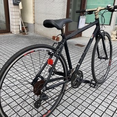 【GIOS】クロスバイク　3x8段変速　前後タイヤ、チェーン、サドル新品❗️スタンド付　若林自転車　浜大津　SALE中❗️