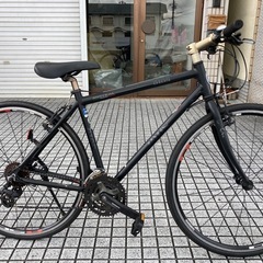 【GIOS】クロスバイク　3x8段変速　前後タイヤ、チェーン、サドル新品❗️スタンド付　若林自転車　浜大津　SALE中❗️
