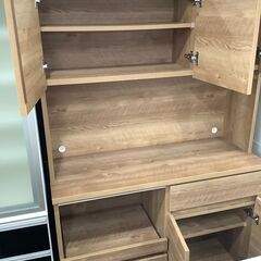 レンジボード 3枚扉 ブラウンを買取入荷しました