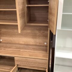 レンジボード 3枚扉 ブラウンを買取入荷しました