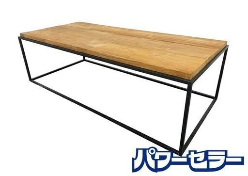 IDEE/イデー FRAME TABLE 1200 Oak Top フレイム テーブル ホワイトオークトップ インダストリアル 中古家具 店頭引取歓迎 R8623