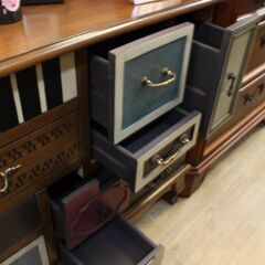 川崎市宮前区リサイクルオフ】輸入家具 カントリーデコ カラフルチェスト