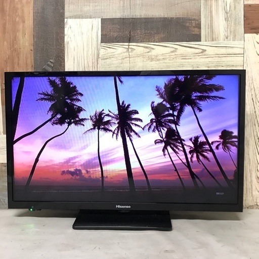 即日受渡❣️Hisense 2年前購入24型IPSパネル広視野角Wチューナーにより裏番組録画8450円